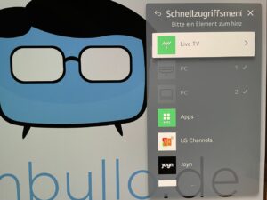 LG C3 Menü Schnellzugriff bearbeiten hinzufügen Auswahl 1