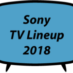 Sony TV Lineup 2018