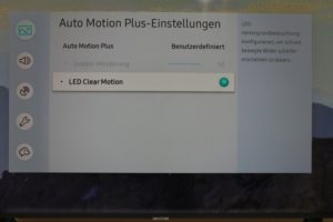 UE55NU7179 Menü Bild Auto Motion Plus