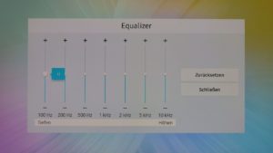 UE55NU7179 Menü Ton Equalizer