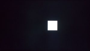 Samsung NU8009 weißes Rechteck local dimming