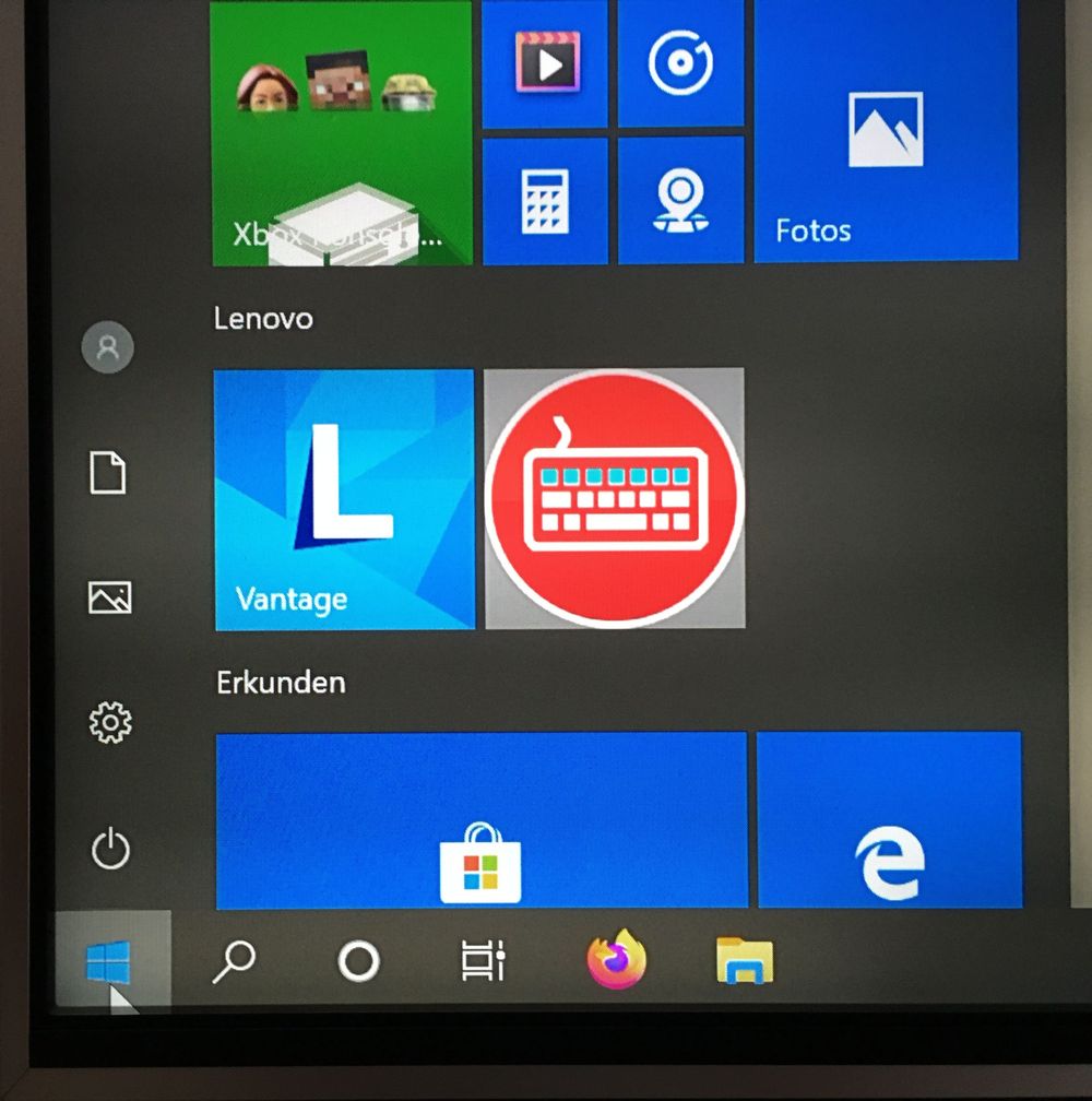 Kein Overscan bei Windows Startmenü durch Umbenennen des HDMI Ports