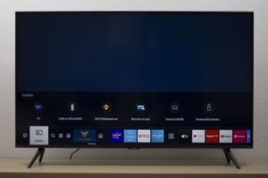 Samsung TU8079 Ausstattungsmerkmale Tizen Menü Quelle