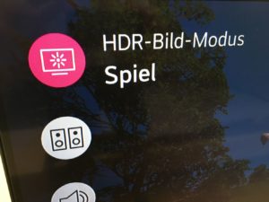 LG NANO80 Gaming HDR Bildmodus Spiel