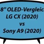 LG CX vs Sony A9