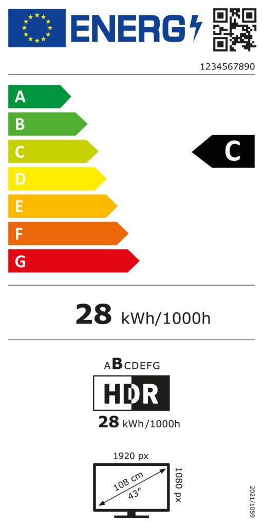 neues Energielabel für TVs und Displays (Quelle: Bundesministerium für Wirtschaft und Energie)