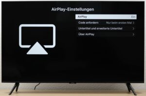 Samsung TU8079 Apple Airplay Einrichtung