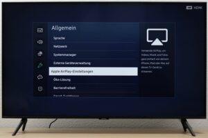 Samsung TU8079 Apple Airplay Menü