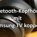 Bluetooth-Kopfhörer mit Symbol Logo