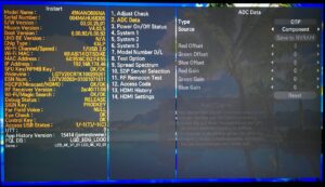 LG Servicemenü Instart 2 ADC Data