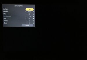 LG Servicemenü Adj 12 22 Point WB