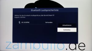 Koppeln 11 Bluetooth Lautsprecherliste schließen