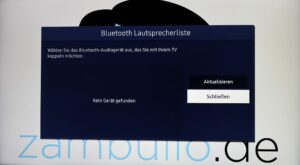 Menü 10 Tonausgabe Bluetoothliste Liste leer