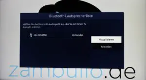 Menü 5 Tonausgabe Bluetoothliste Details