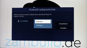 Menü 7 Tonausgabe Bluetoothliste Gerät Untermenü