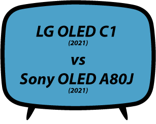 LG C1 vs Sony A80J