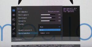 Samsung S34A650UXU Menü Bild Spielemodus