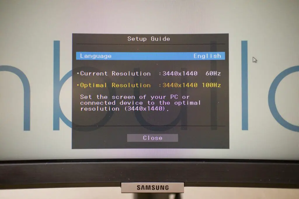 Samsung S34A650UXU Setup Guide