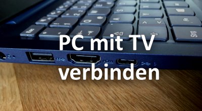 Logo PC mit TV verbinden