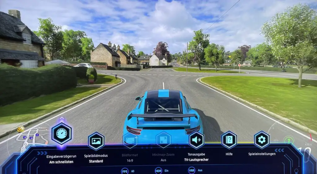 Samsung The Frame Game Bar bei Forza