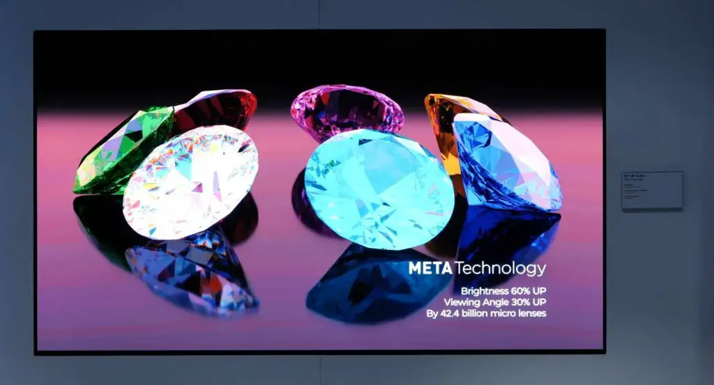65 Zoll 4K OLED EX Panel mit META Technologie (© LG Display)