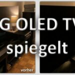 LG OLED C2 Displayschutzfolie Vorher Nachher Vergleich Logo