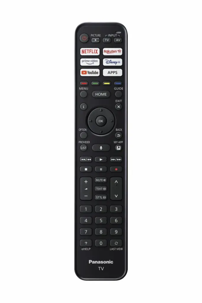 Panasonic Fernbedienung (hier vom MZW984, © Panasonic)