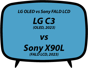 header vs LG C3 vs Sony X90L