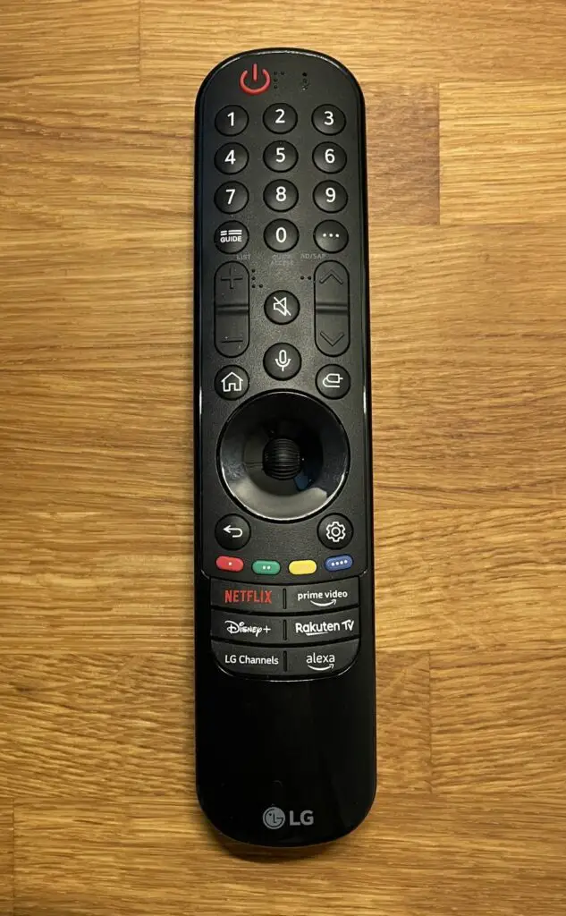 LG OLED42C3 Magic Remote oben