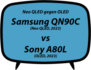 header vs Samsung QN90C vs Sony A80L