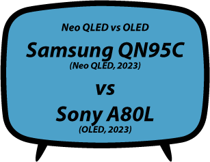 header vs Samsung QN95C vs Sony A80L