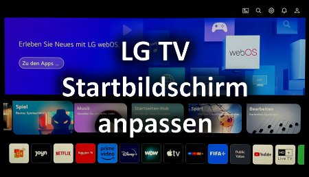 Header LG Startbildschirm anpassen