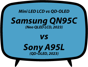header vs Samsung QN95C vs Sony A95L
