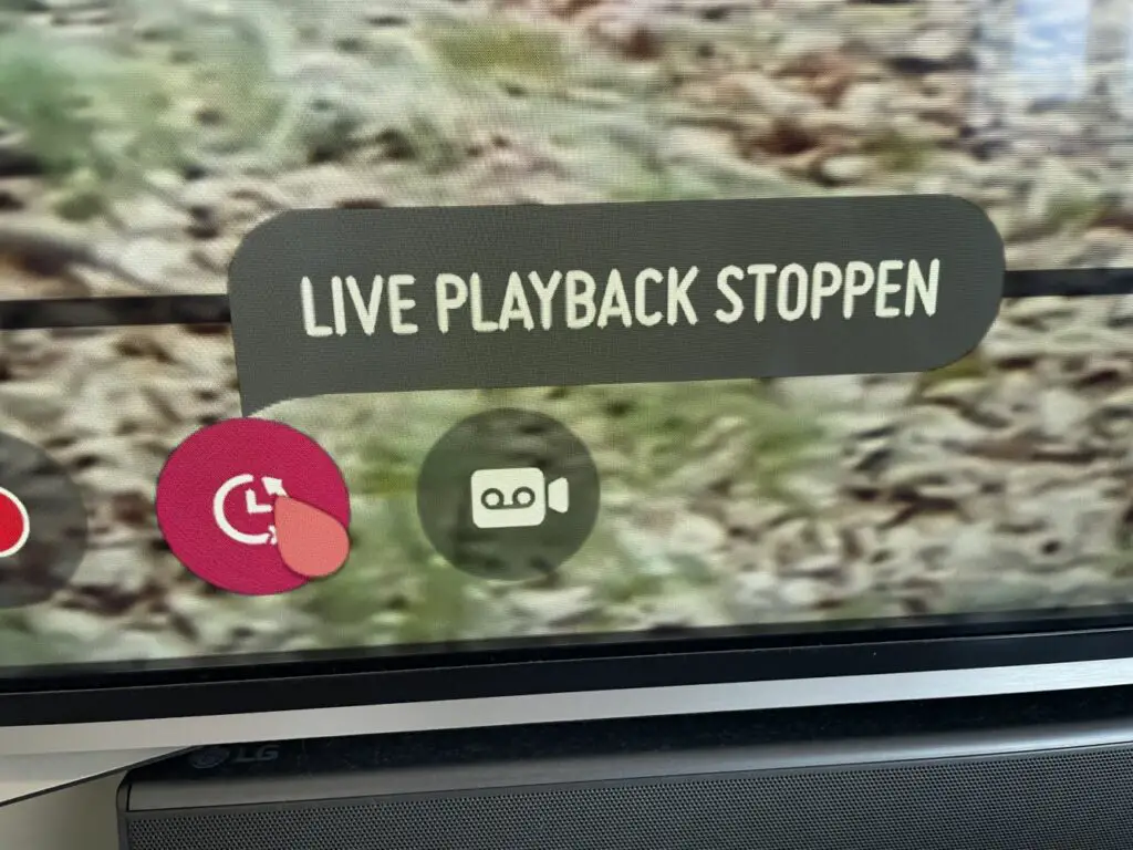 LG Timeshift Menü Stoppen