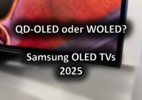 Header Samsung OLED TV Serie 2025 QD OLED und WOLED