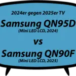 header vs Samsung QN95D vs Samsung QN90F