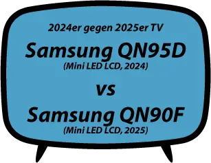 header vs Samsung QN95D vs Samsung QN90F