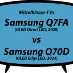 header vs Samsung Q7FA vs Samsung Q70D