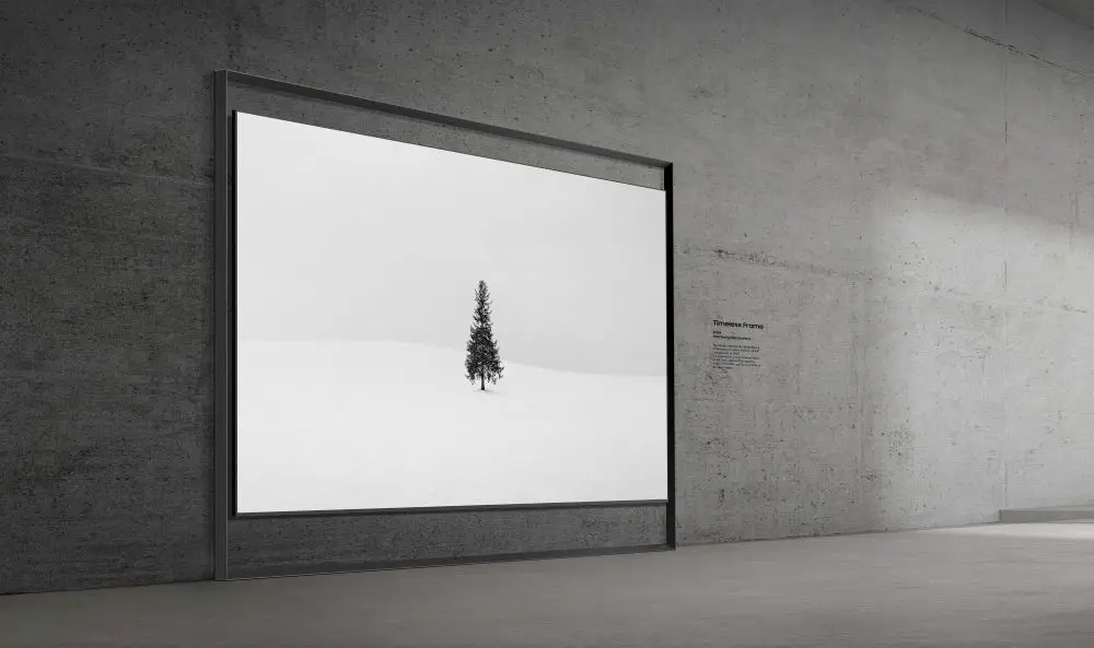 Samsung Micro RGB TV mit 130 Zoll im Timeless Frame (© Samsung) Samsung Micro RGB TV mit 130 Zoll im Timeless Frame (© Samsung)