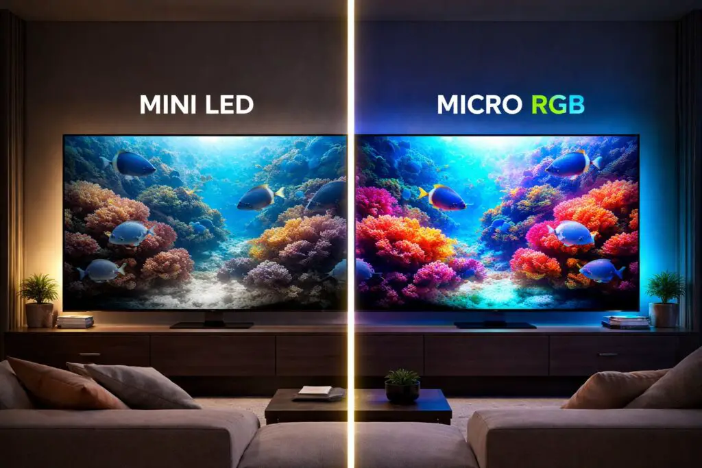 Mini LED vs Micro RGB Mini LED vs Micro RGB
