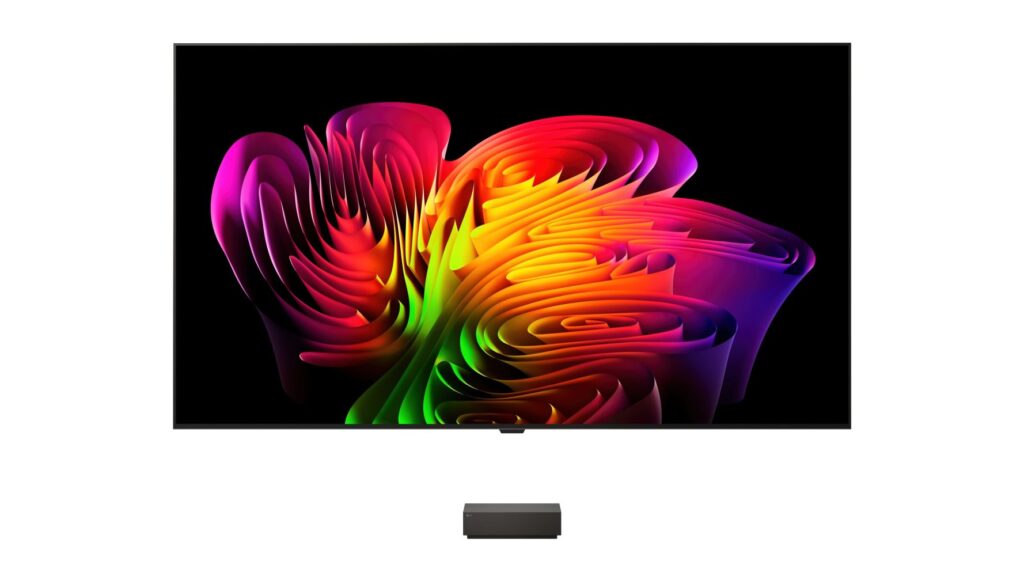 LG OLED77W6 Wallpaper TV mit AV Box(© LG)